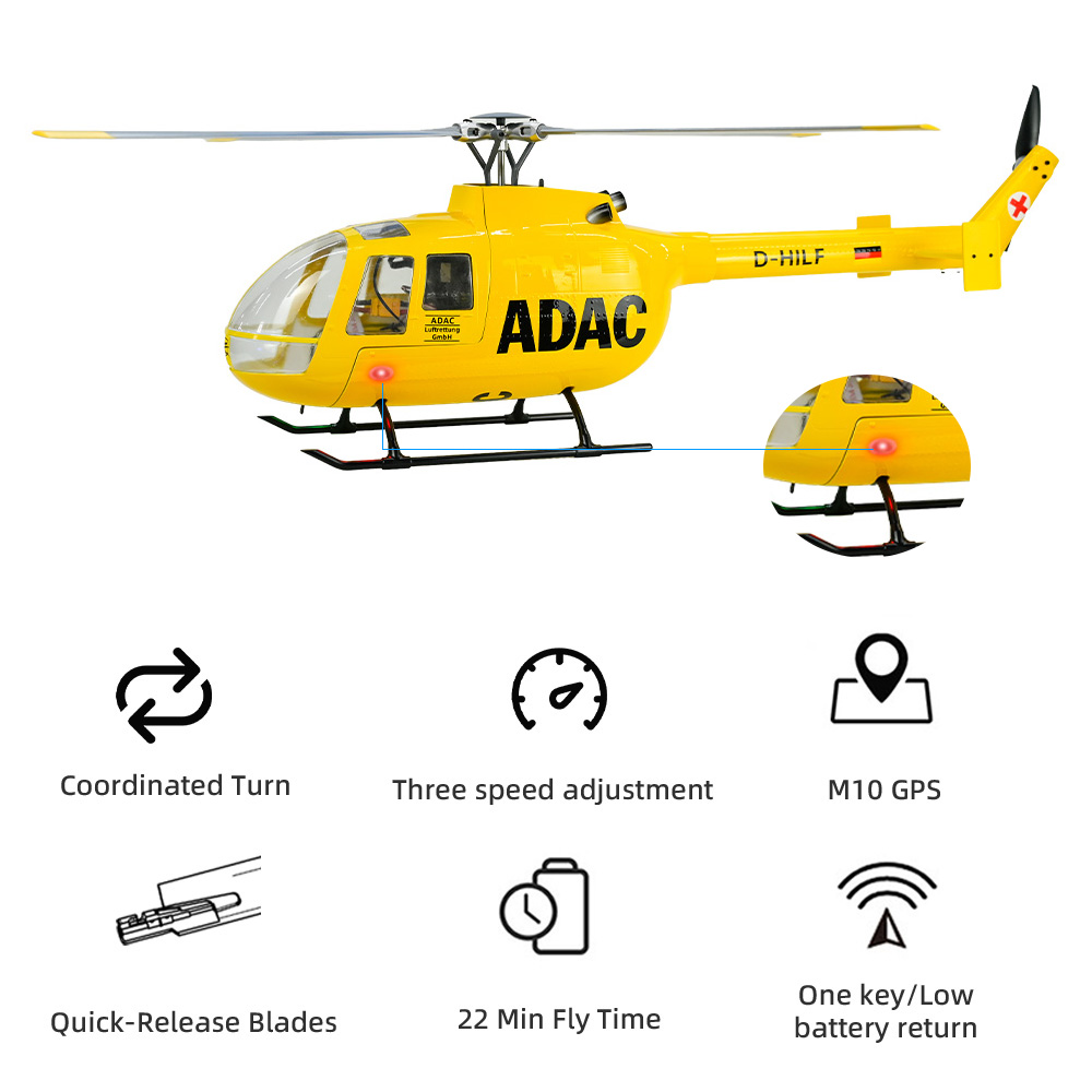 Outdoor Lighting Experts - FLY WING BO105 Scale Helicopter with