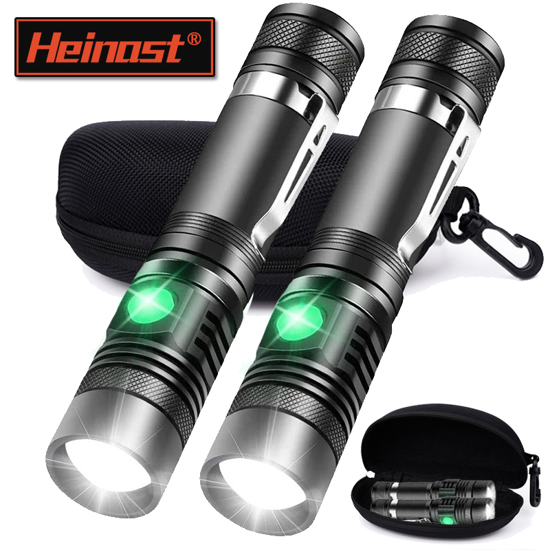 Outdoor Lighting B&Q - Rechargeable T6 Handheld Flashlight Use 18650