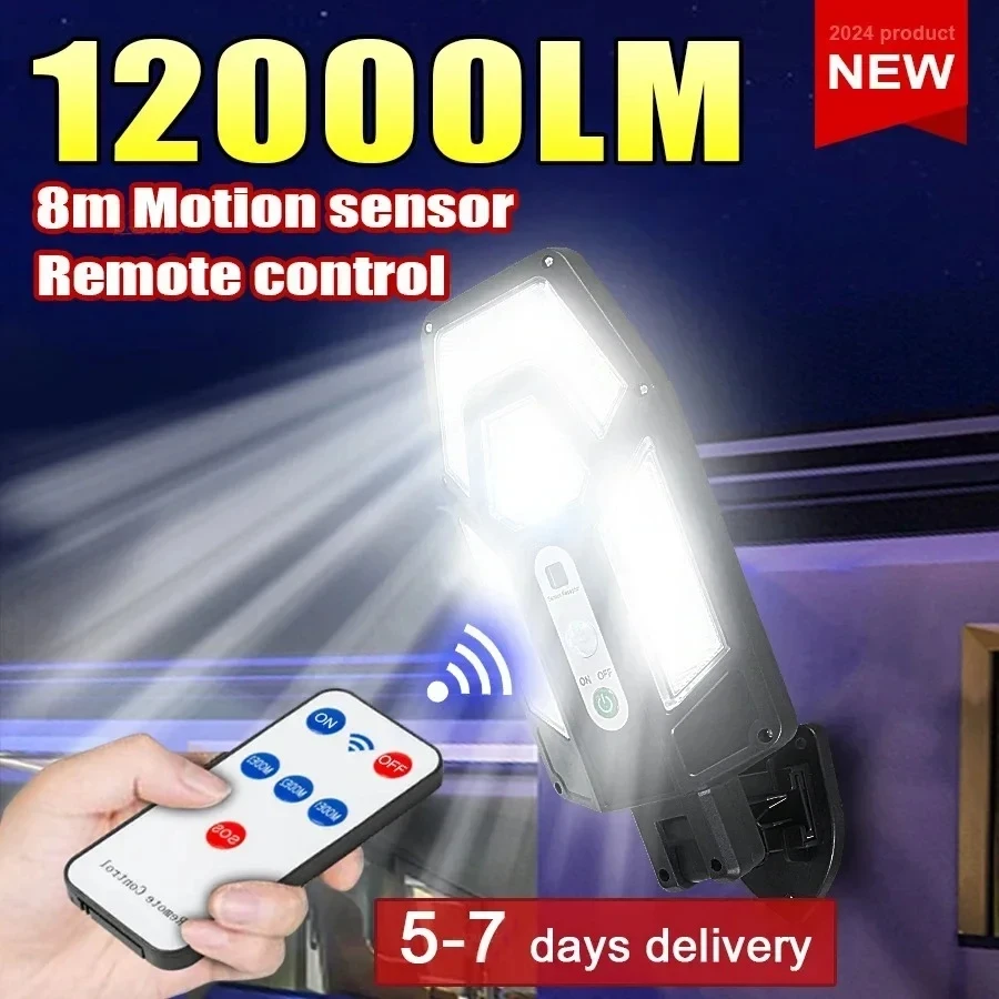 Outdoor Lighting Experts - 12000LM Powerful Solar Wall Lamp with