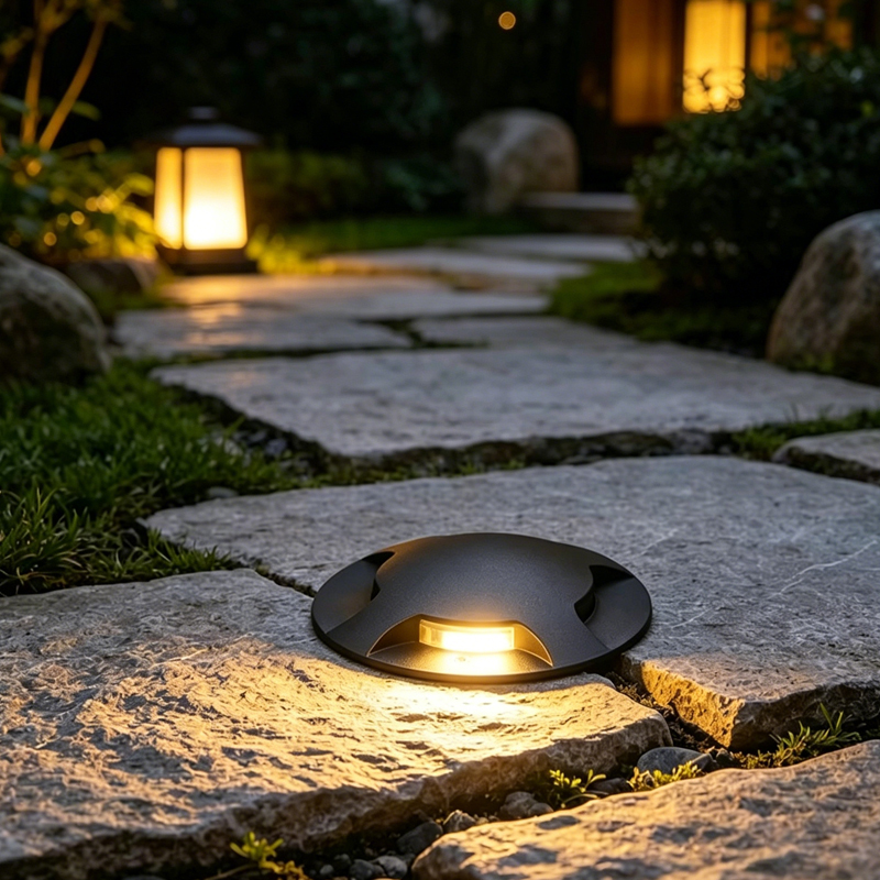 Outdoor Lighting Ground Fixtures - Outdoor Multi-Purpose LED Step Lighting Fixtures