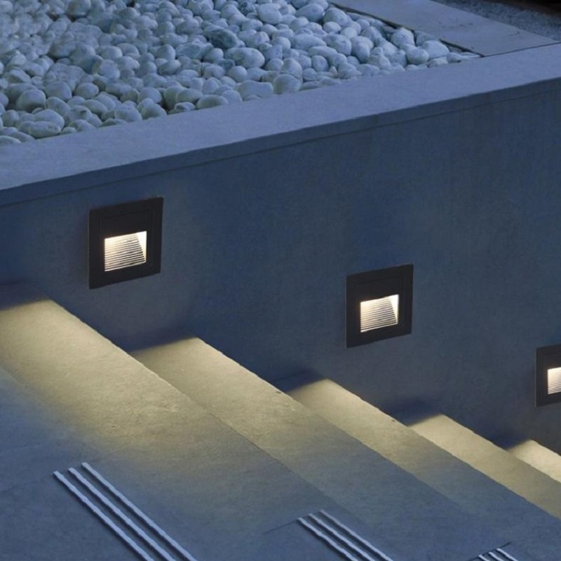 Outdoor Lighting Recessed - LED Deck Step Light 15Leds IP65