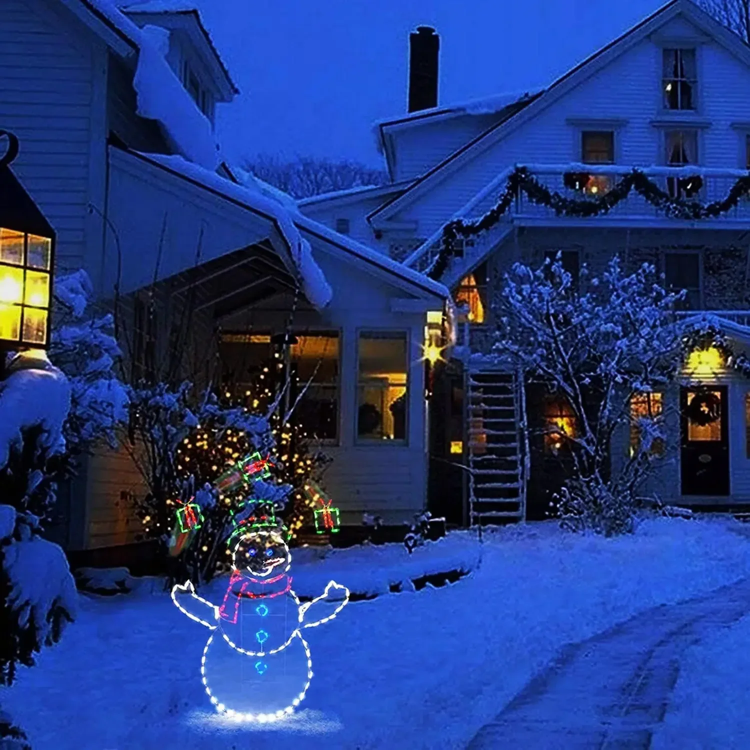 Animated Snowball Light LED Gl - Outdoor Lighting For Backyard review and price