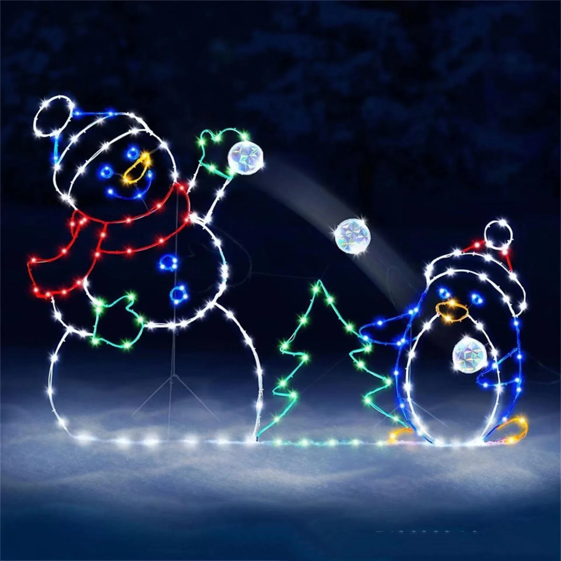 Animated Snowball Light LED Gl - Outdoor Lighting For Backyard review and price