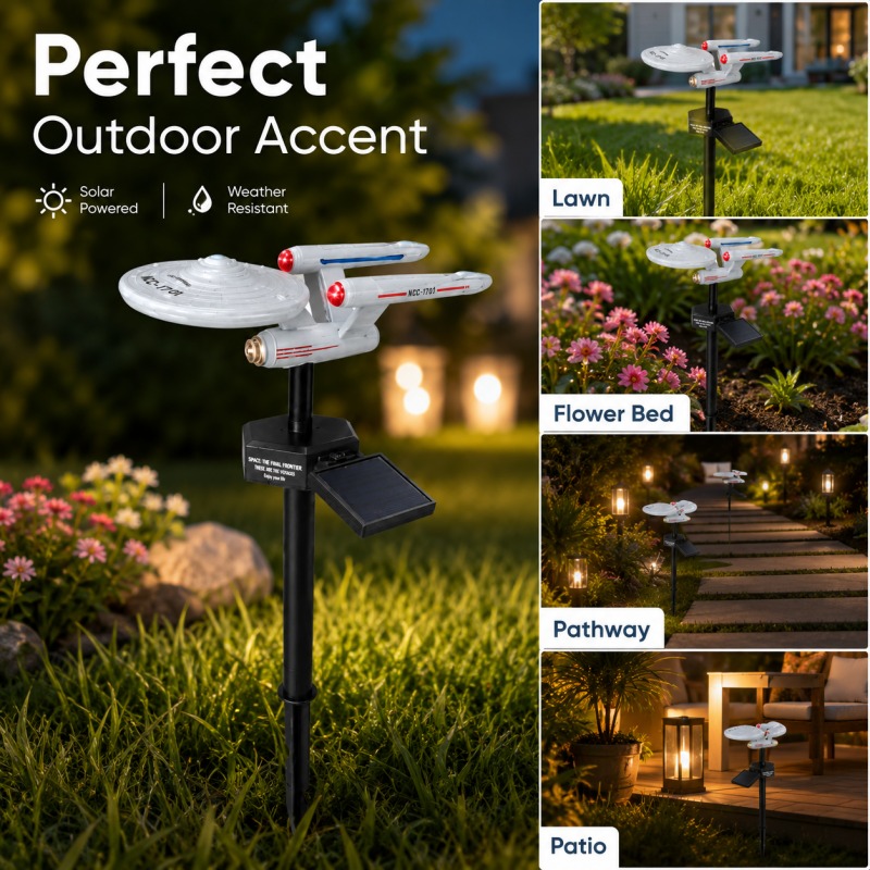 Star Trek USS Enterprise Solar - Halo Outdoor Lighting review and price