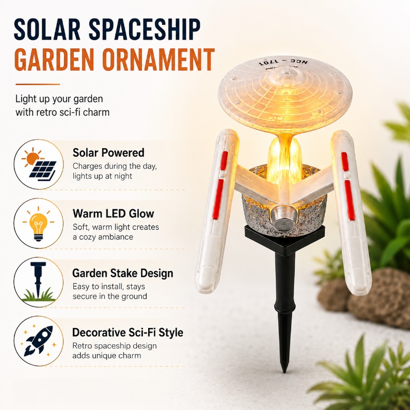 Star Trek USS Enterprise Solar - Halo Outdoor Lighting review and price