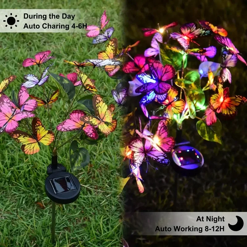 Solar LED Butterfly Garden Lig - Outdoor Lighting For Backyard review and price