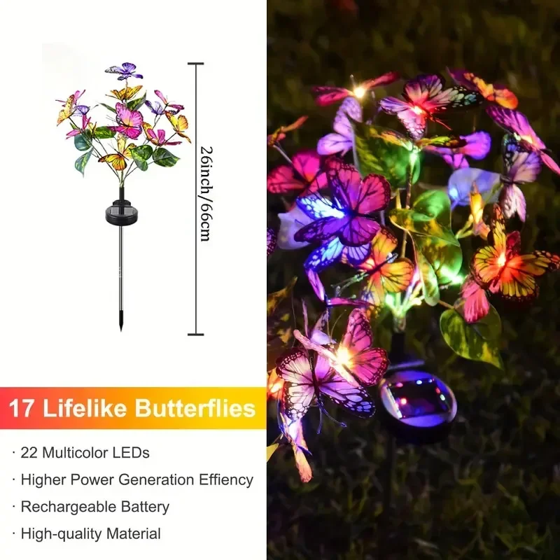 Solar LED Butterfly Garden Lig - Outdoor Lighting For Backyard review and price