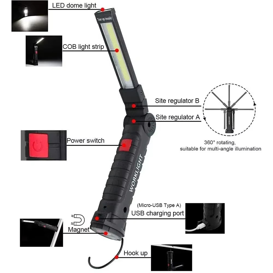 Portable LED Flashlight with M - Outdoor Lighting B&Q review and price