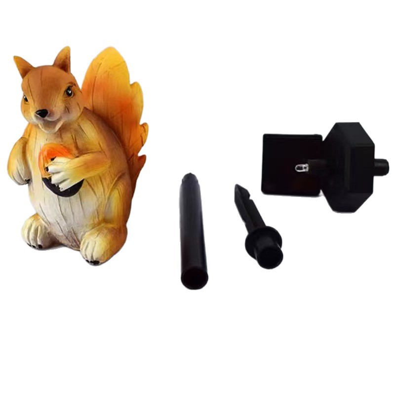 LED Solar Resin Squirrel Groun - Outdoor Lighting Ground Fixtures review and price