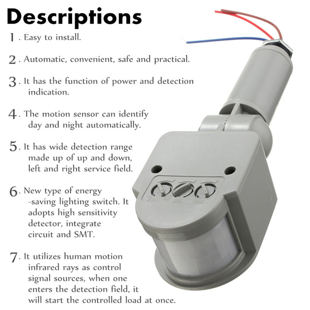 Motion Sensor 220V 12V Motion  - Outdoor Lighting Timer Switch review and price