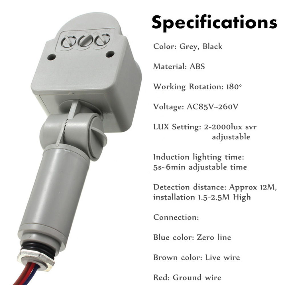 Motion Sensor 220V 12V Motion  - Outdoor Lighting Timer Switch review and price