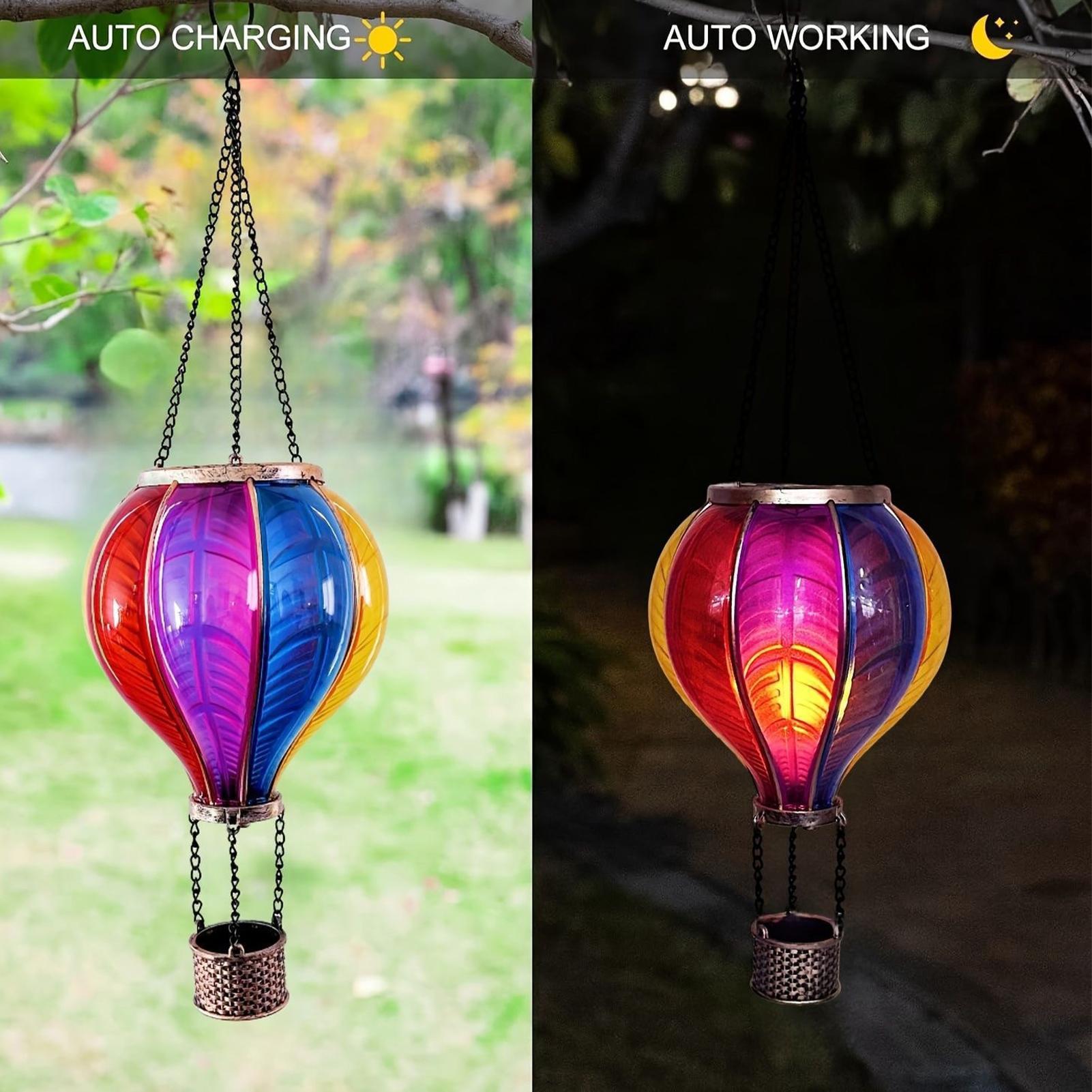 Hot Air Balloon Lanterns Solar - Halo Outdoor Lighting review and price