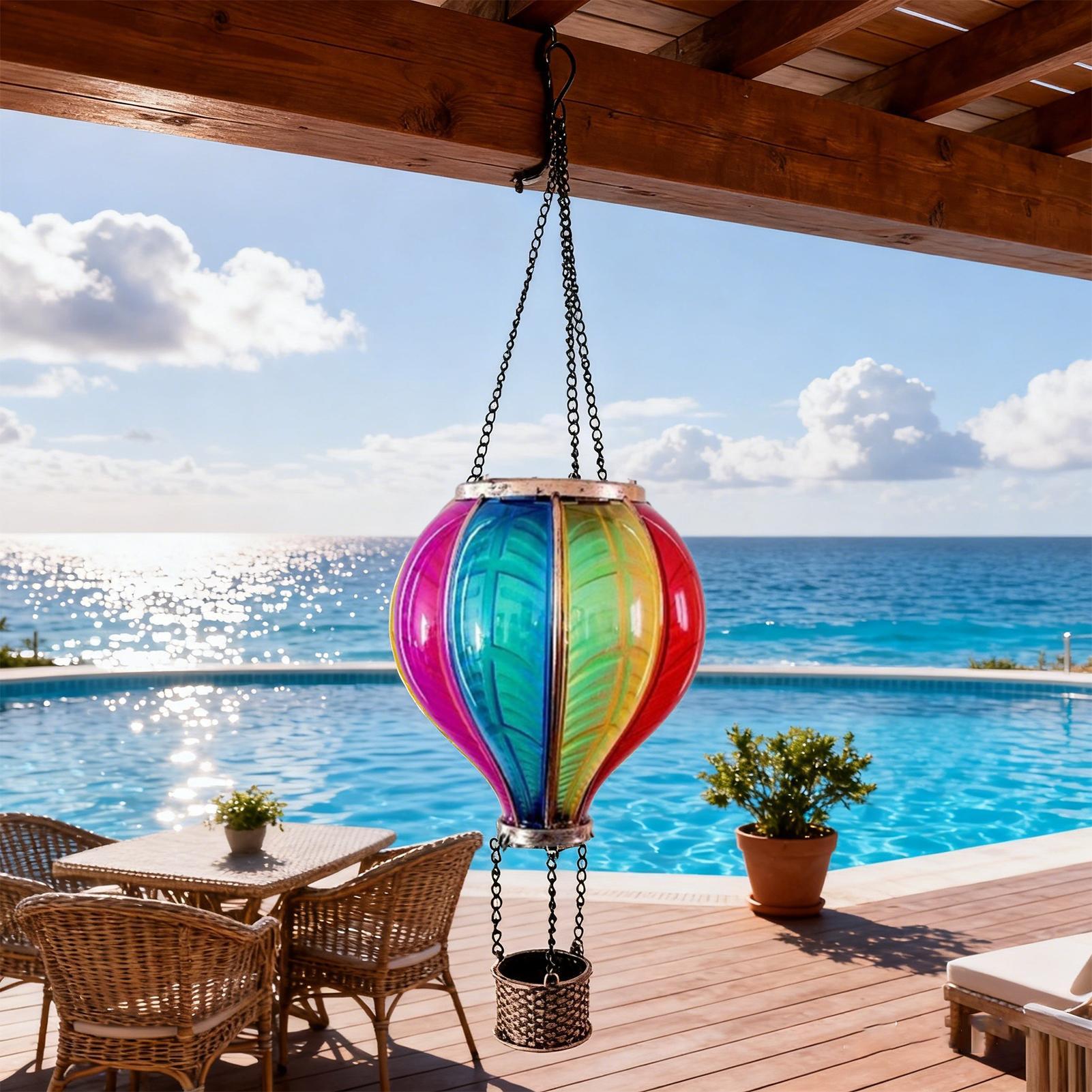Hot Air Balloon Lanterns Solar - Halo Outdoor Lighting review and price