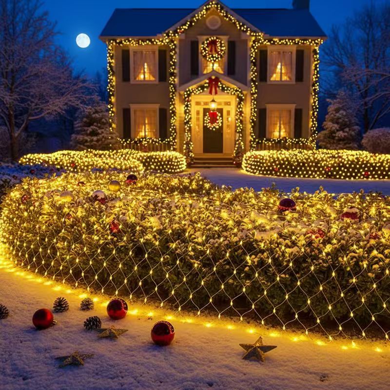 3x2m Christmas Net Mesh Curtai - Outdoor Lighting Grid Screen review and price
