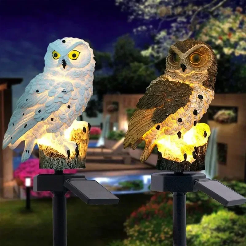 Solar Owl Statue Garden Light  - Outdoor Lighting For Backyard review and price