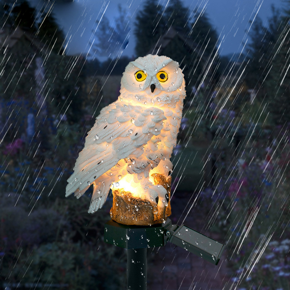 Solar Owl Statue Garden Light  - Outdoor Lighting For Backyard review and price