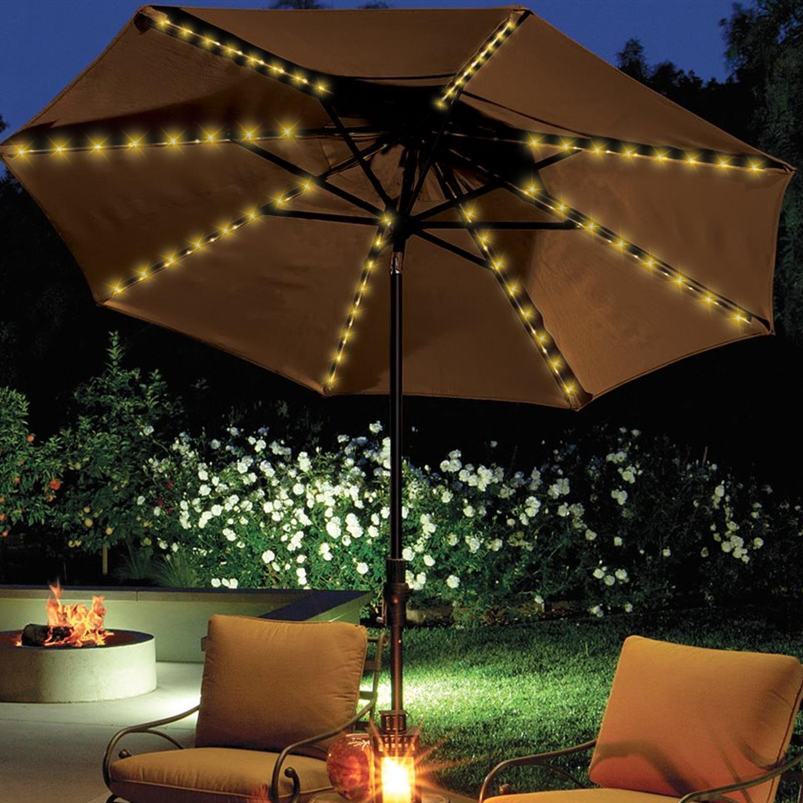 Solar Umbrella String Light 10 - Halo Outdoor Lighting review and price