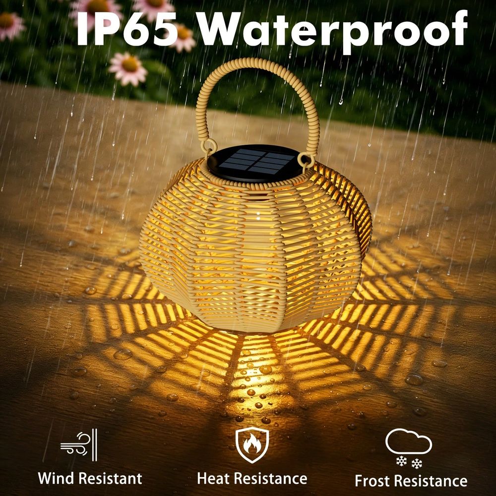 Rattan Solar Ambient Light For - Solar Lantern Hanging review and price