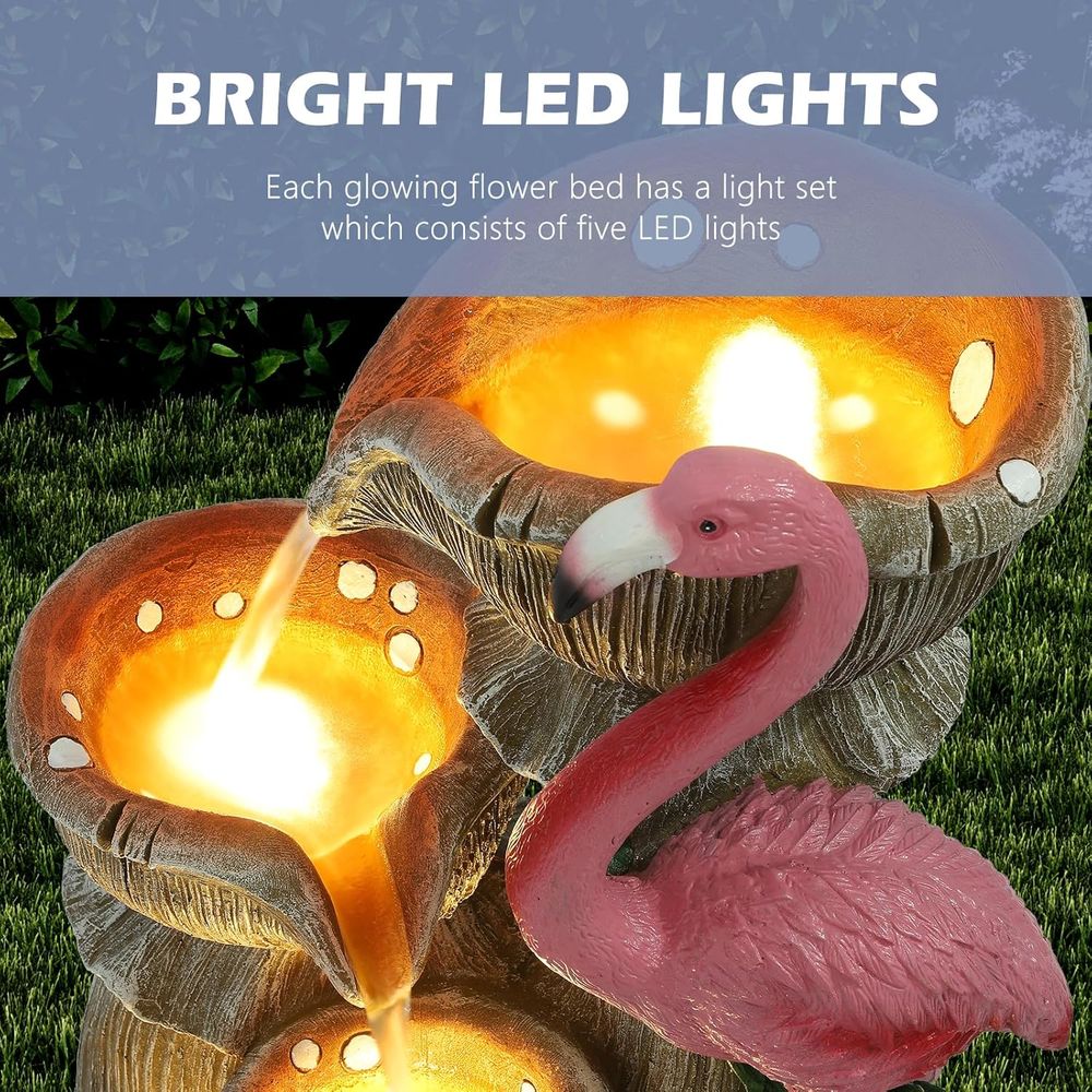 5 Tier Indoor Outdoor Water Fe - Outdoor Lighting For Backyard review and price