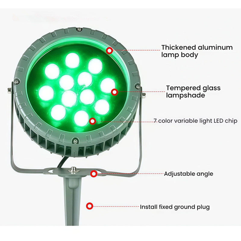 RGB LED Lamp Outdoor Exterior  - Outdoor Lighting Ground Fixtures review and price