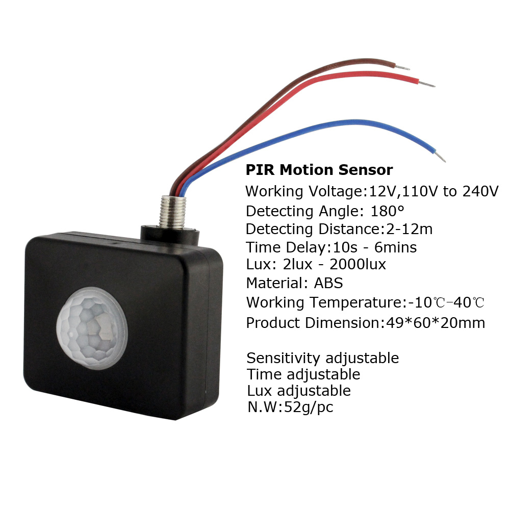 220V PIR Motion Sensor 12V Inf - Outdoor Lighting Timer Switch review and price