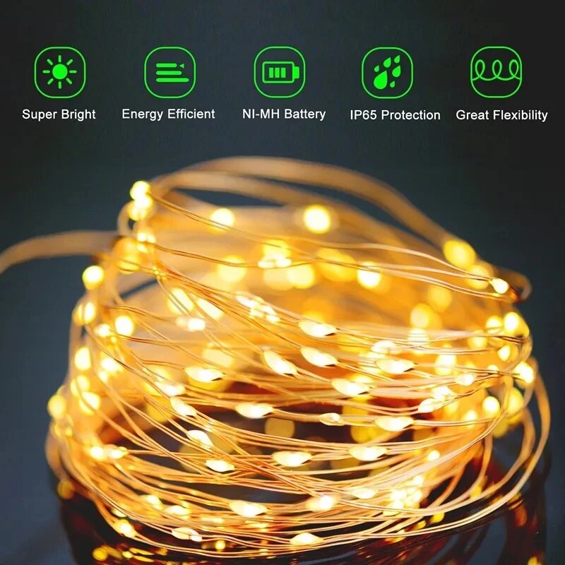 100 LED Solar Fairy Waterproof - Halo Outdoor Lighting review and price