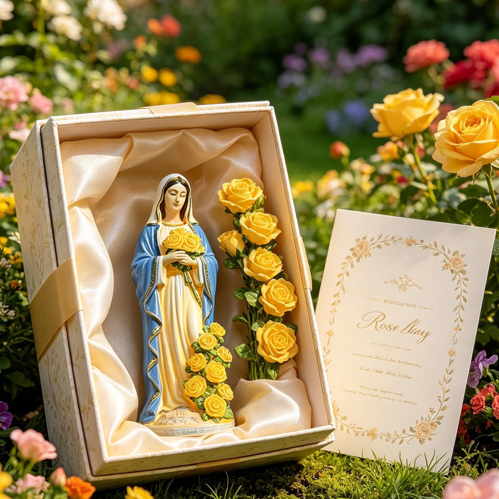 Solar Virgin Mary Statue Outdo - Outdoor Lighting For Backyard review and price