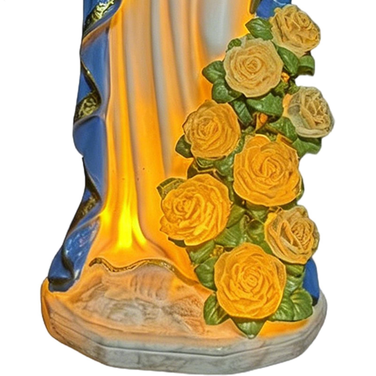 Solar Virgin Mary Statue Outdo - Outdoor Lighting For Backyard review and price