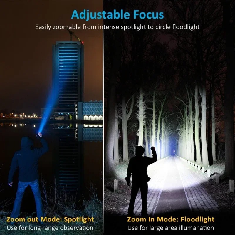 T6 LED Rechargeable Flashlight - Outdoor Lighting B&Q review and price