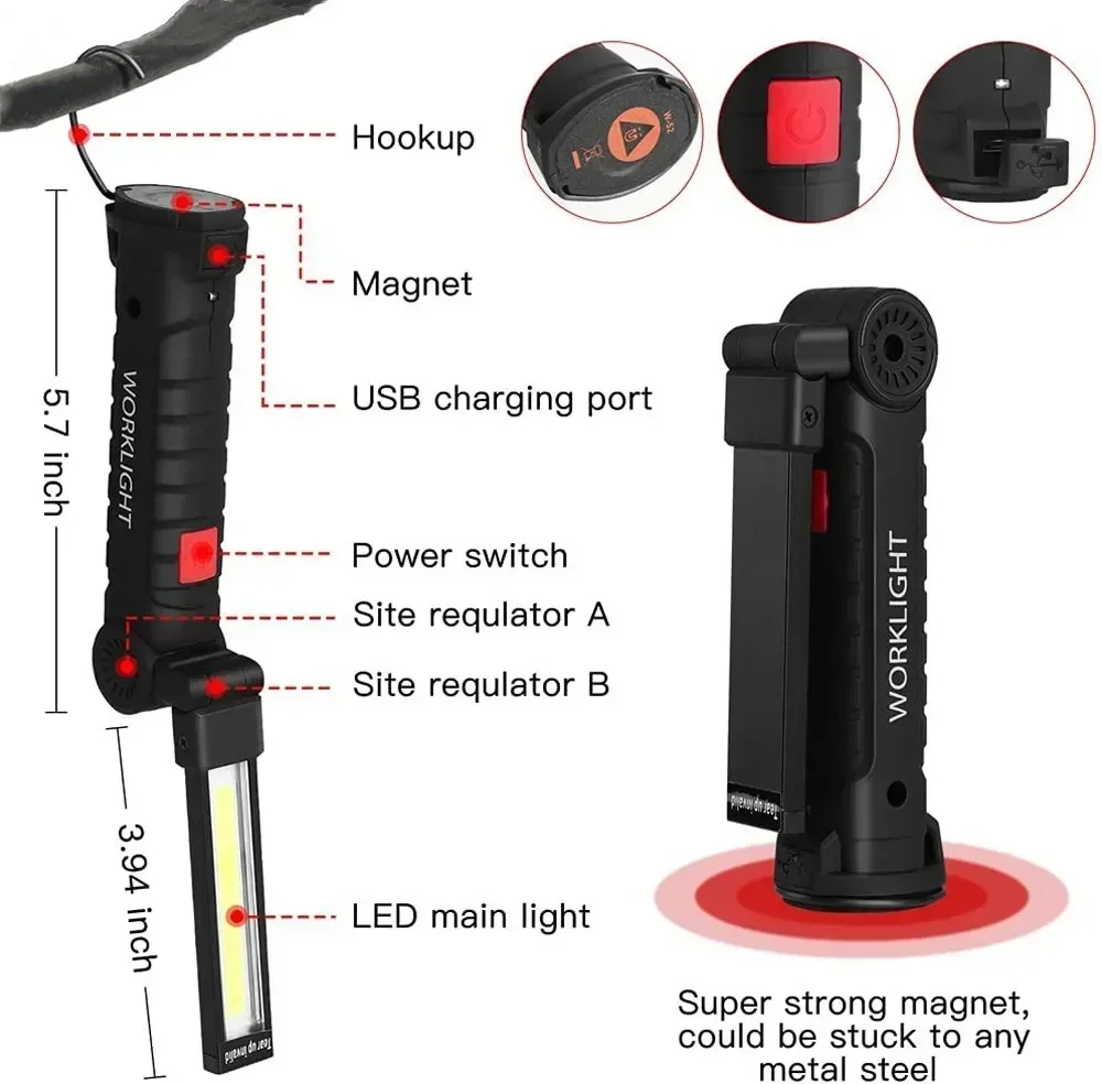 LED COB Flashlight USB Recharg - Outdoor Lighting B&Q review and price