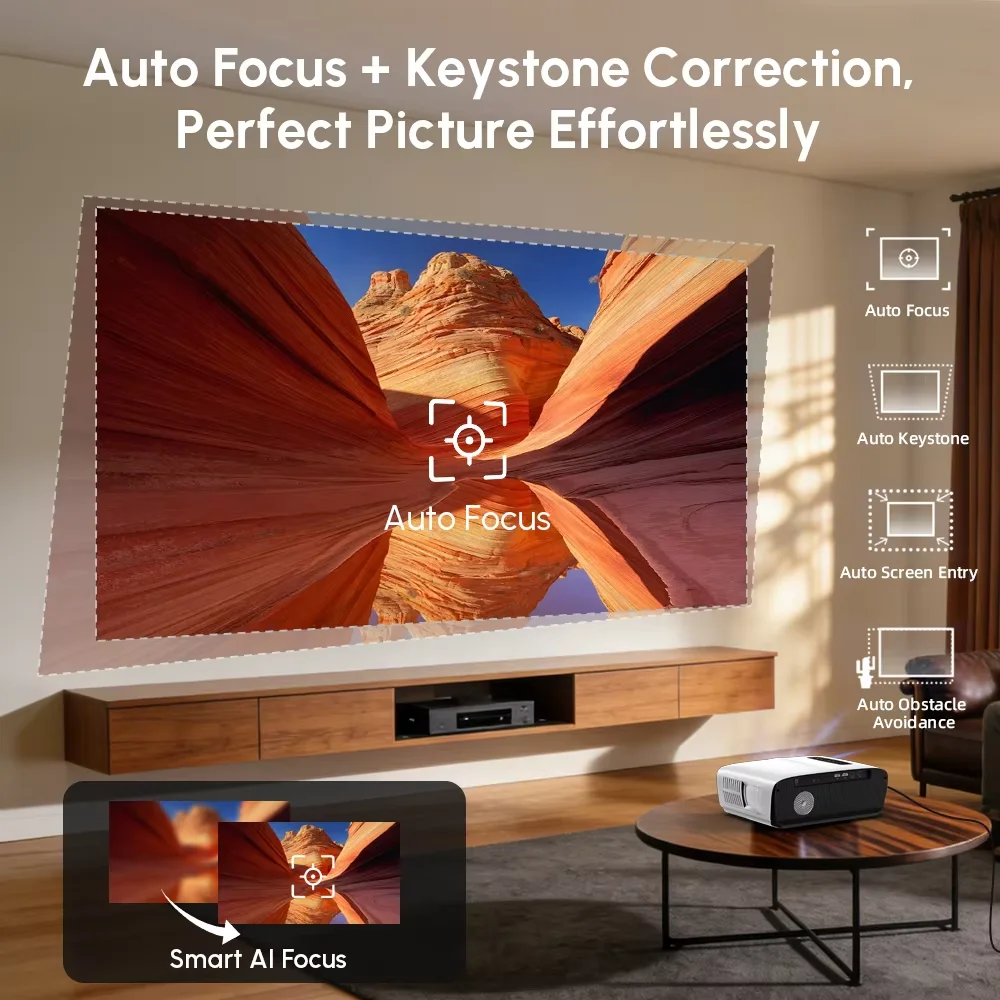 NewA9S 4k Projector Auto Focus - Outdoor Lighting Timer Switch review and price