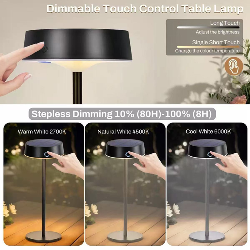 Solar Table Lamp Dimmable LED  - Halo Outdoor Lighting review and price